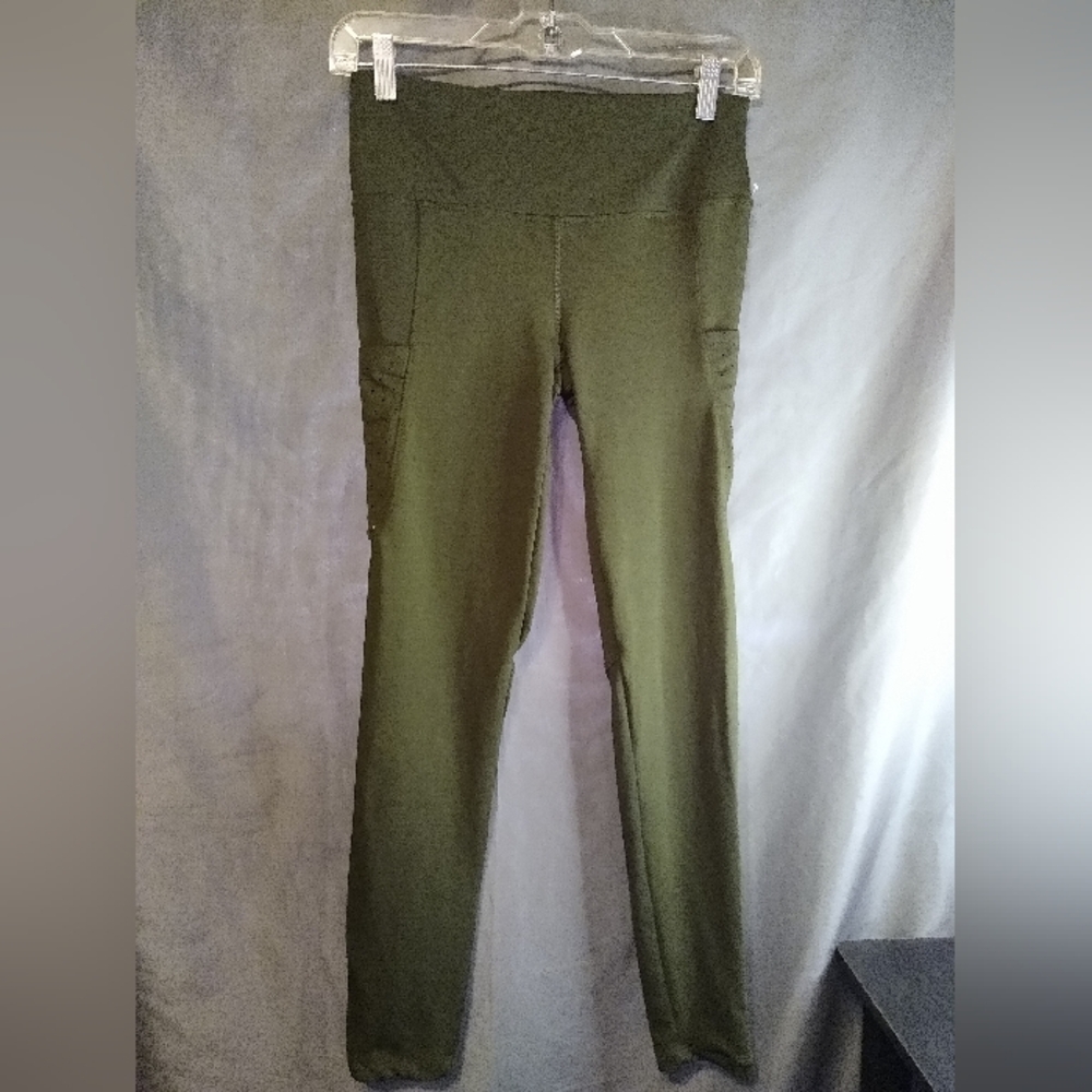 Therapy Performance Olive Green High Waisted Yoga Women's Leggings